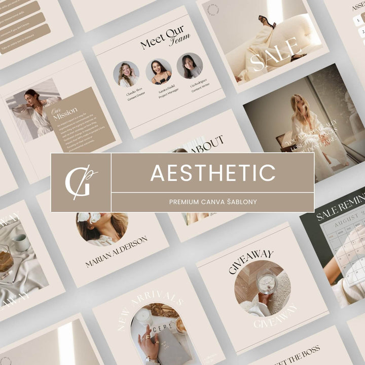 Aesthetic Canva template