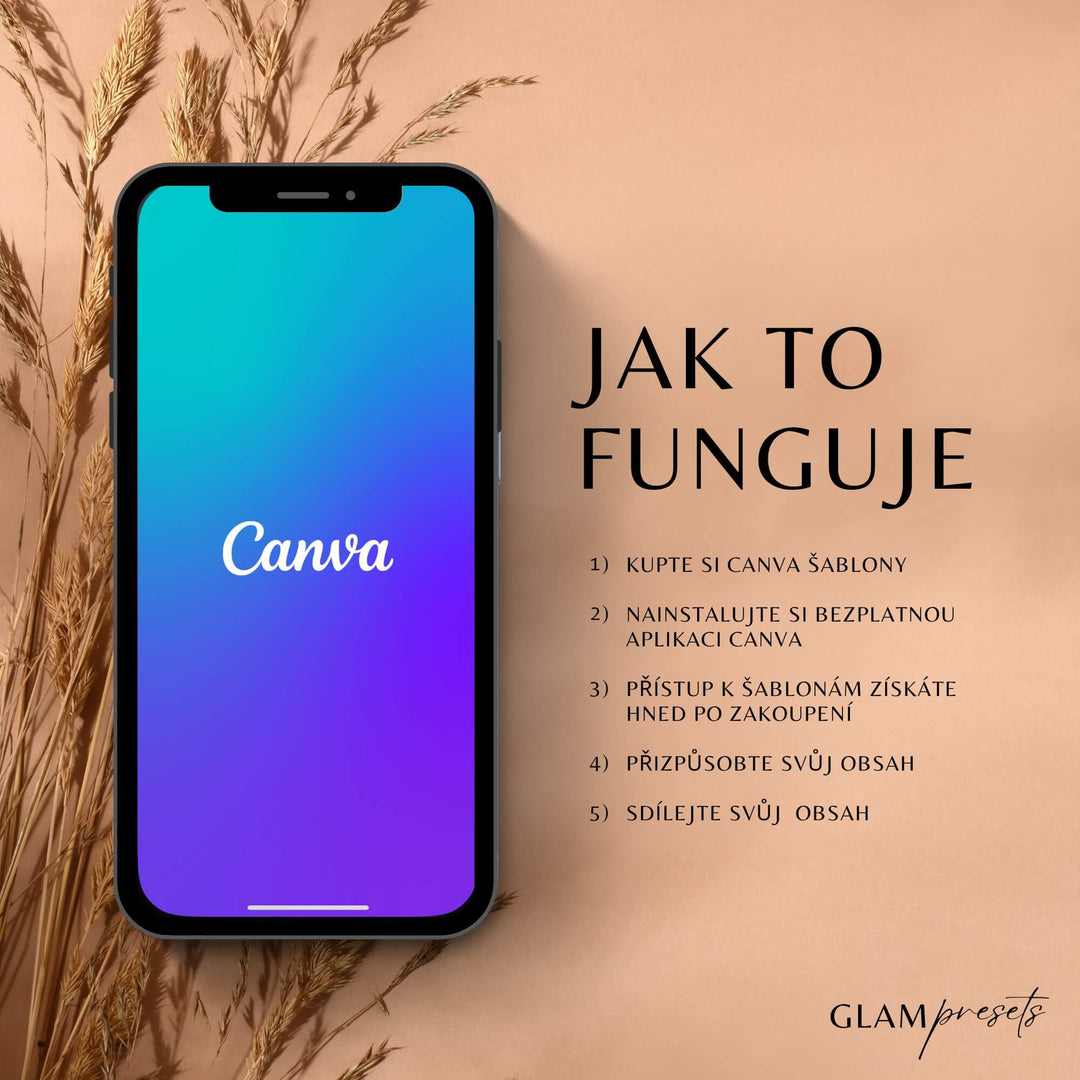 Glow Canva šablony