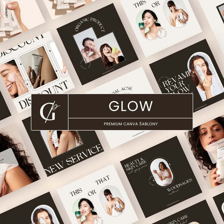 Glow Canva šablony