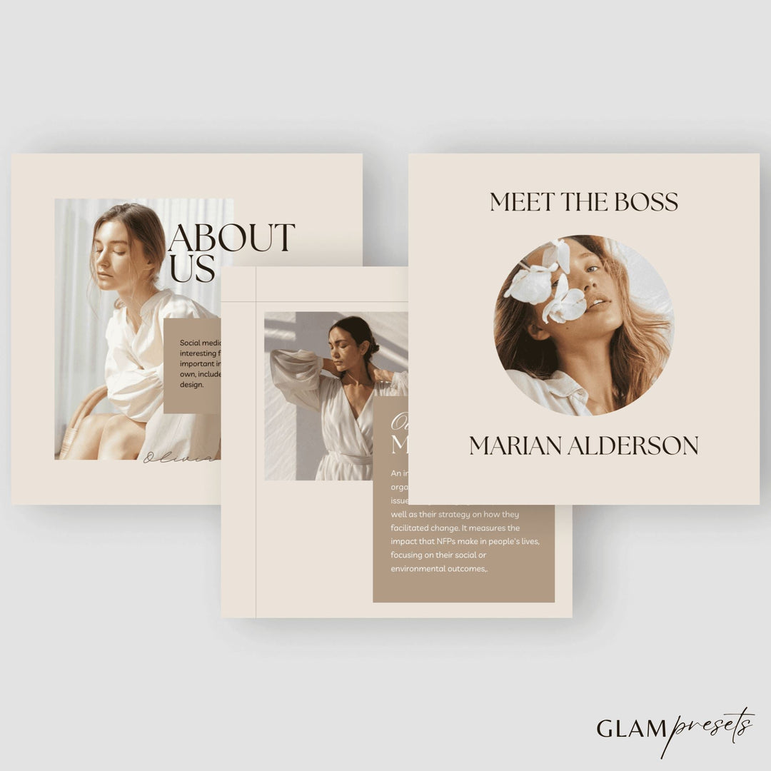 Aesthetic Canva Template Glampresets 